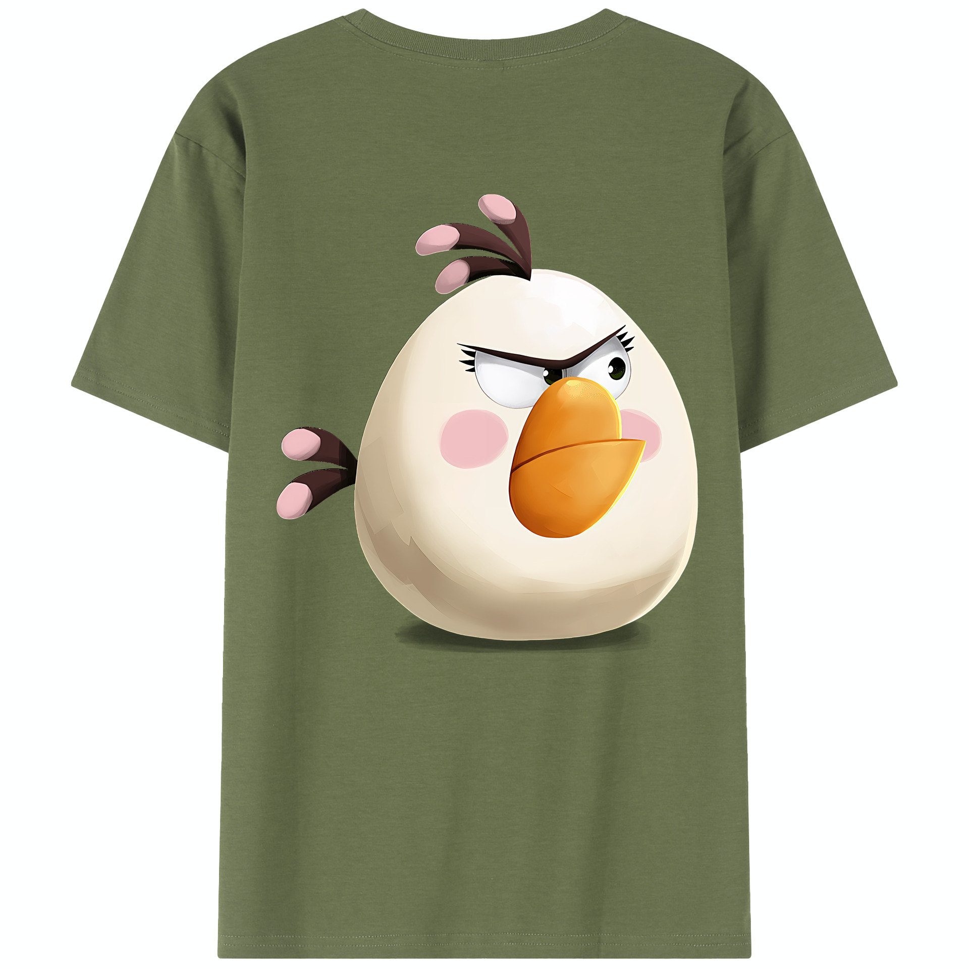 （画像用） Angry Birds アングリーバード 綿100％半袖Tシャツ（背面プリント）